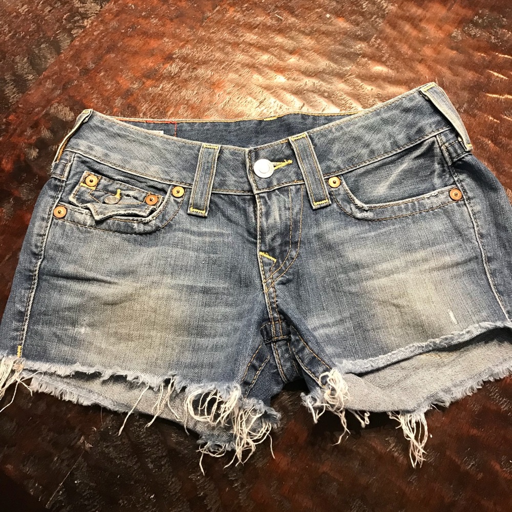 True Religion Brand Jeans Kiera cut offs